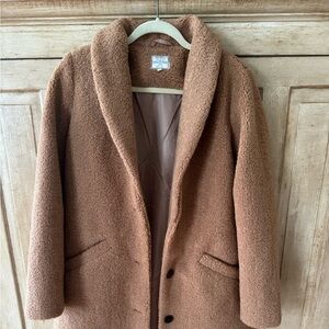 Camel color Fat Face mid length coat. Never worn no tags